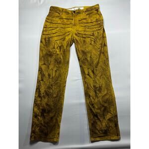 LRG Lifted Research Group Men's True Straight Leg Yellow Jeans - Size 36x33.5